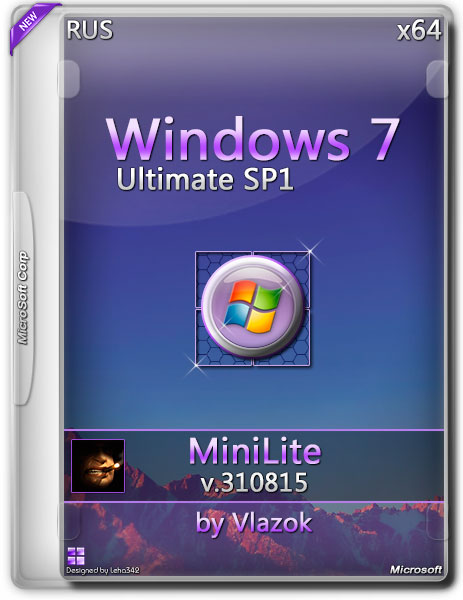 Windows 7 Ultimate SP1 x64 MiniLite v.310815 by Vlazok (RUS/2015) на Развлекательном портале softline2009.ucoz.ru