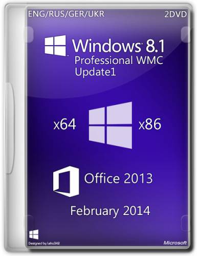 Windows 8.1 Pro WMC U1 x86/x64 Office 2013 DaRT 8.1 Feb2014 (ENG/RUS/GER/UKR) на Развлекательном портале softline2009.ucoz.ru