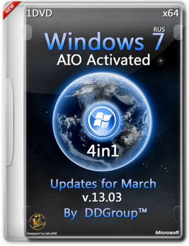 Windows 7 SP1 x64 4in1 AIO Activated Updates for March v.13.03 by DDGroup™ (RUS/2014) на Развлекательном портале softline2009.ucoz.ru