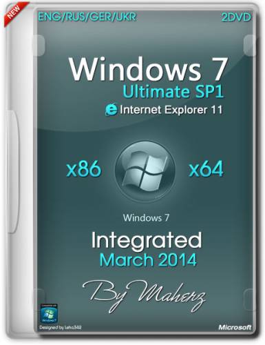 Windows 7 Ultimate SP1 x86/x64 Integrated March 2014 By Maherz (ENG/RUS/GER/UKR) на Развлекательном портале softline2009.ucoz.ru