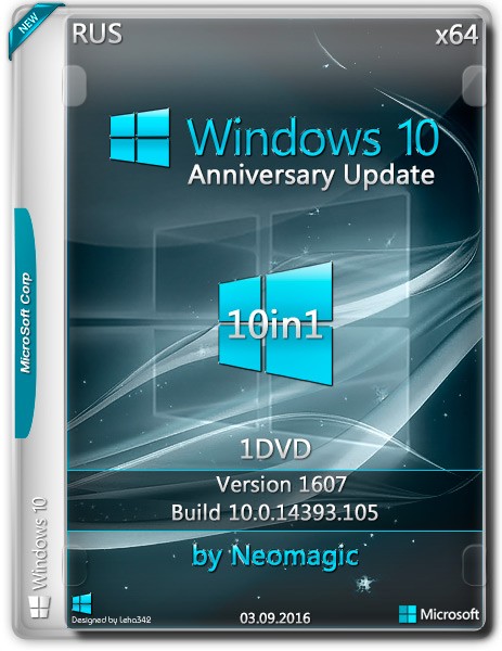 Windows 10 Anniversary x64 Update Ver.1607 10in1 by Neomagic (RUS/2016) на Развлекательном портале softline2009.ucoz.ru