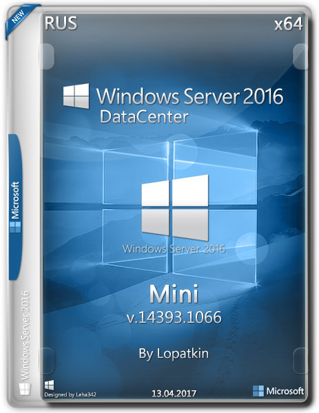 Windows Server 2016 DataCenter x64 v.14393.1066 Mini (RUS/2017) на Развлекательном портале softline2009.ucoz.ru