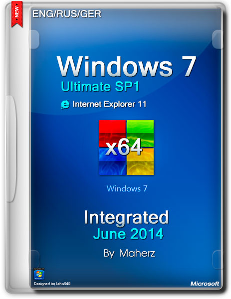 Windows 7 Ultimate SP1 x64 Integrated June 2014 By Maherz (ENG/RUS/GER) на Развлекательном портале softline2009.ucoz.ru