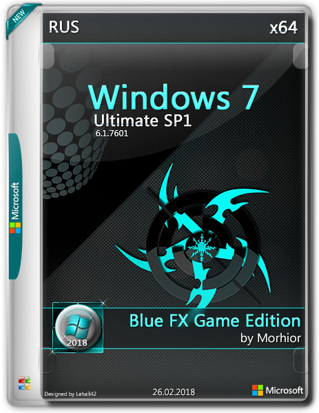 Windows 7 Ultimate SP1 x64 Blue FX Game Edition by Morhior (RUS/2018) на Развлекательном портале softline2009.ucoz.ru