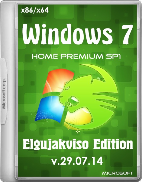 Windows 7 Home Premium SP1 x86/x64 Elgujakviso Edition (2014/RUS) на Развлекательном портале softline2009.ucoz.ru