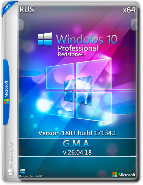 Windows 10 Professional x64 RS4 1803 G.M.A. v.26.04.18 (RUS/2018) на Развлекательном портале softline2009.ucoz.ru