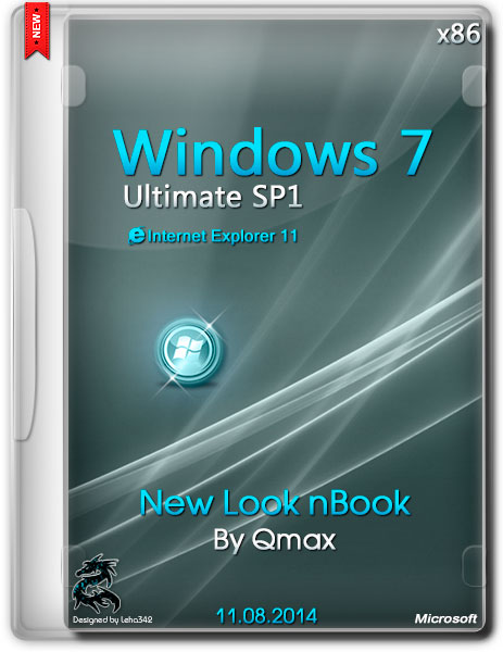 Windows 7 SP1 Ultimate x86 New Look nBook by Qmax® (RUS/11.08.2014) на Развлекательном портале softline2009.ucoz.ru