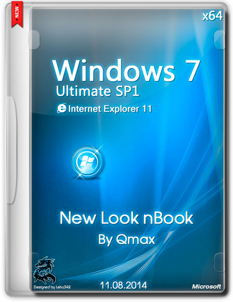 Windows 7 SP1 Ultimate x64 New Look nBook by Qmax® (RUS/11.08.2014) на Развлекательном портале softline2009.ucoz.ru