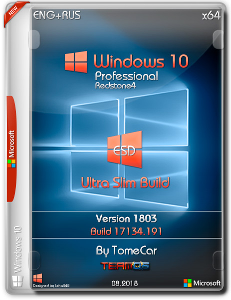 Windows 10 Pro x64 1803.17134.191 Ultra Slim Build by TomeCar (ENG+RUS/2018) на Развлекательном портале softline2009.ucoz.ru
