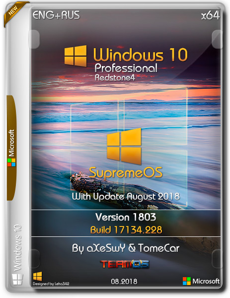 Windows 10 Pro x64 1803.17134.228 SupremeOS by aXeSwY & TomeCar (ENG+RUS/2018) на Развлекательном портале softline2009.ucoz.ru