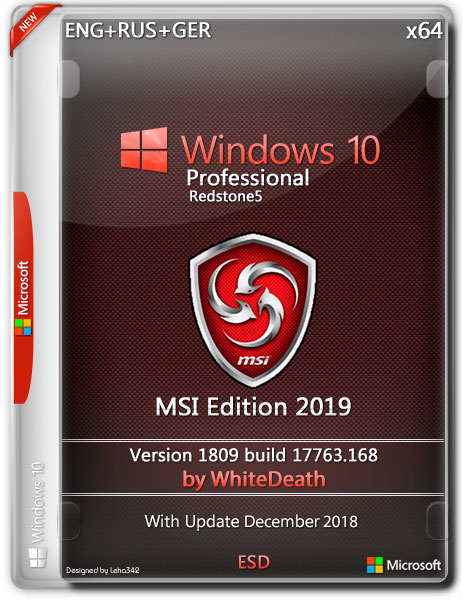 Windows 10 Pro x64 MSI Edition by WhiteDeath (ENG+RUS+GER/2018) на Развлекательном портале softline2009.ucoz.ru