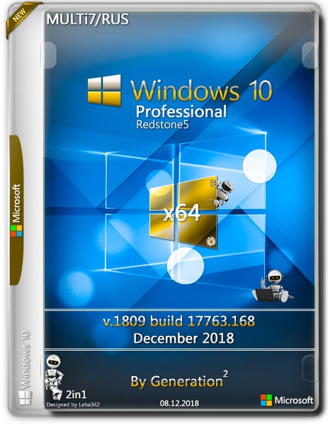 Windows 10 Pro x64 RS5 v.1809 ESD Dec 2018 by Generation2 (MULTi7/RUS) на Развлекательном портале softline2009.ucoz.ru