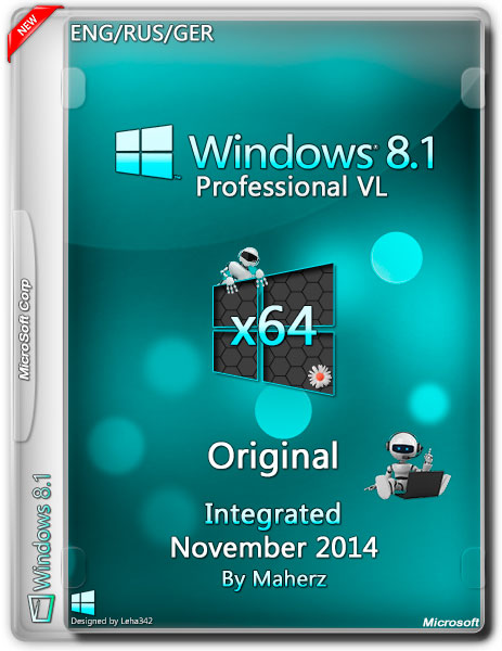 Windows 8.1 Professional VL x64 Integrated November 2014 By Maherz (ENG/RUS/GER) на Развлекательном портале softline2009.ucoz.ru