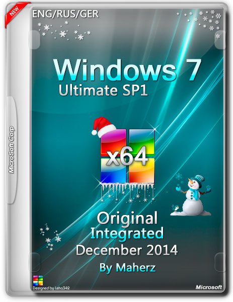 Windows 7 Ultimate SP1 x64 Integrated December 2014 By Maherz (ENG/RUS/GER) на Развлекательном портале softline2009.ucoz.ru