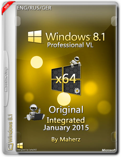 Windows 8.1 Professional VL x64 Integrated January 2015 By Maherz (ENG/RUS/GER) на Развлекательном портале softline2009.ucoz.ru
