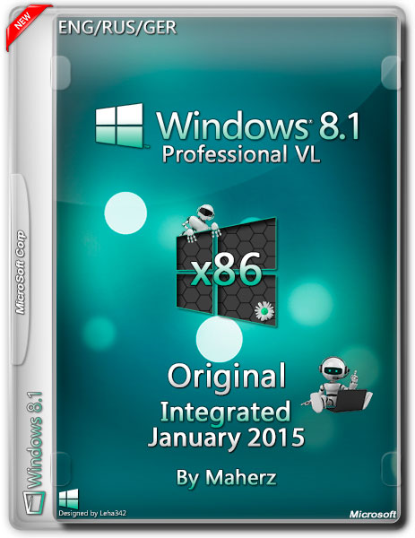 Windows 8.1 Professional VL x86 Integrated January 2015 By Maherz (ENG/RUS/GER) на Развлекательном портале softline2009.ucoz.ru
