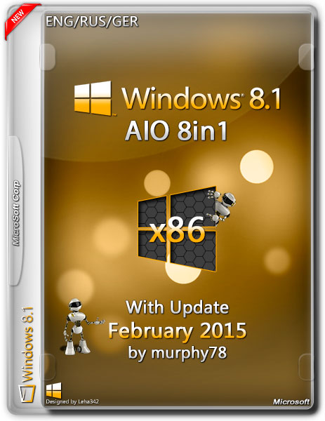 Windows 8.1 x86 AIO 8in1 With Update February 2015 (ENG/RUS/GER) на Развлекательном портале softline2009.ucoz.ru