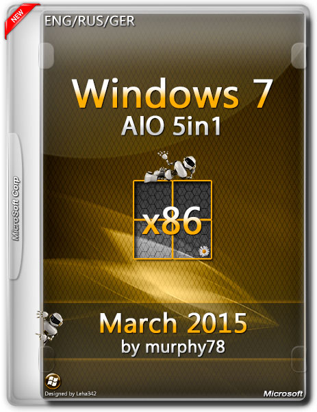 Windows 7 SP1 x86 AIO 5in1 March 2015 by murphy78 (ENG/RUS/GER) на Развлекательном портале softline2009.ucoz.ru