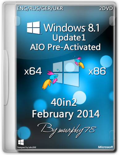 Windows 8.1 Update1 x86/x64 AIO 40in2 Pre-Activated DaRT 8.1 Feb2014 (ENG/RUS/GER/UKR) на Развлекательном портале softline2009.ucoz.ru