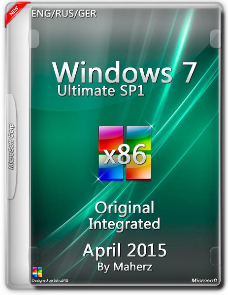 Windows 7 Ultimate SP1 x86 Integrated April 2015 By Maherz (ENG/RUS/GER) на Развлекательном портале softline2009.ucoz.ru
