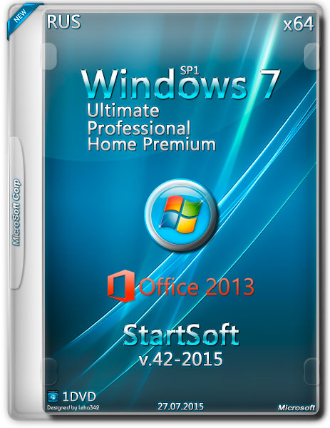 Windows 7 SP1 x64 Plus Office 2013 StartSoft v.42-2015 (RUS) на Развлекательном портале softline2009.ucoz.ru
