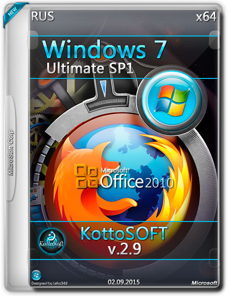 Windows 7 Ultimate SP1 x64 Office 2010 KottoSOFT v.2.9 (RUS/2015) на Развлекательном портале softline2009.ucoz.ru