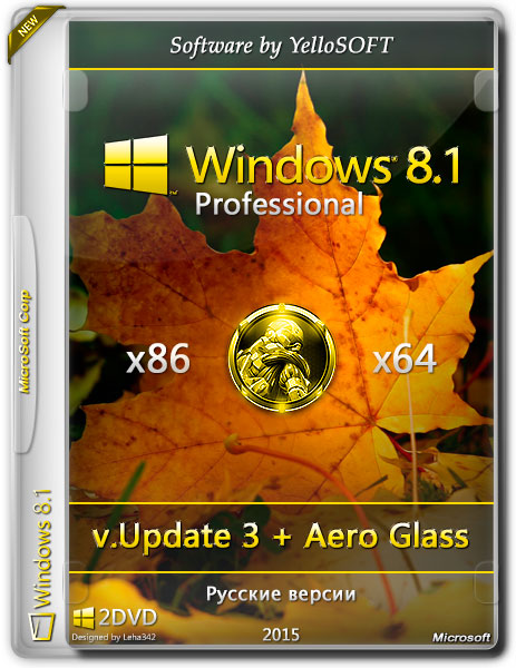 Windows 8.1 Pro x86/x64 v.Update 3 + Aero Glass by YelloSOFT (RUS/2015) на Развлекательном портале softline2009.ucoz.ru