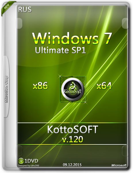 Windows 7 Ultimate SP1 x86/x64 v.120 KottoSOFT (RUS/2015) на Развлекательном портале softline2009.ucoz.ru