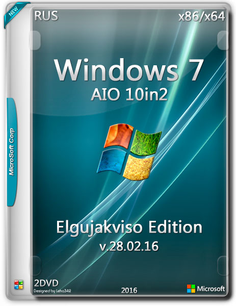 Windows 7 SP1 AIO 10in2 x86/x64 Elgujakviso Edition v.28.02.16 (RUS/2016) на Развлекательном портале softline2009.ucoz.ru