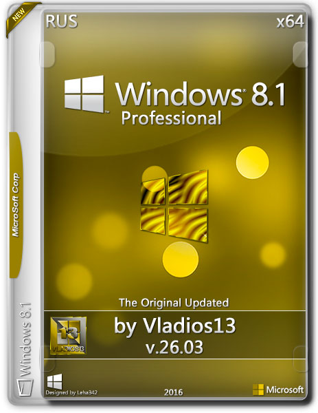 Windows 8.1 Professional x64 By Vladios13 v.26.03 (RUS/2016) на Развлекательном портале softline2009.ucoz.ru