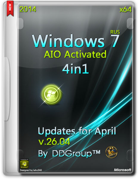 Windows 7 SP1 x64 4in1 AIO Activated Updates for April v.26.04 by DDGroup™ (RUS/2014) на Развлекательном портале softline2009.ucoz.ru