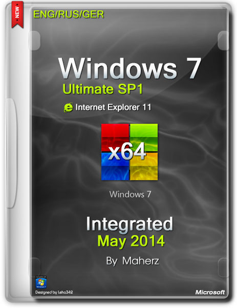 Windows 7 Ultimate SP1 x64 Integrated May 2014 By Maherz (ENG/RUS/GER) на Развлекательном портале softline2009.ucoz.ru