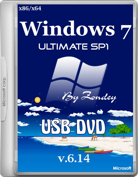 Windows 7 Ultimate SP1 x86/x64 USB-DVD v.6.14 by zondey (2014/RUS) на Развлекательном портале softline2009.ucoz.ru