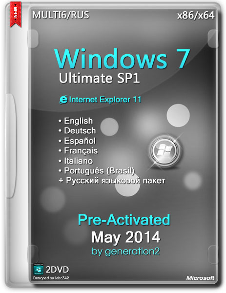 Windows 7 Ultimate SP1 x86/x64 Pre-Activated May2014 (MULTI6/ENG/RUS) на Развлекательном портале softline2009.ucoz.ru
