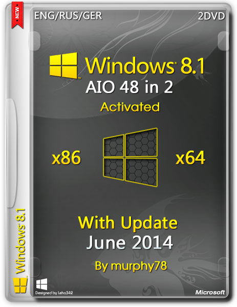 Windows 8.1 AIO 48in2 x86/x64 With Update June 2014 (ENG/RUS/GER) на Развлекательном портале softline2009.ucoz.ru