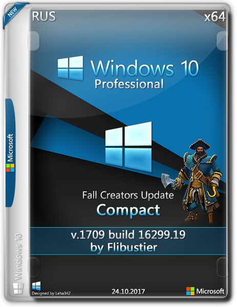 Windows 10 Pro 1709 x64 Compact By Flibustier (RUS/2017) на Развлекательном портале softline2009.ucoz.ru