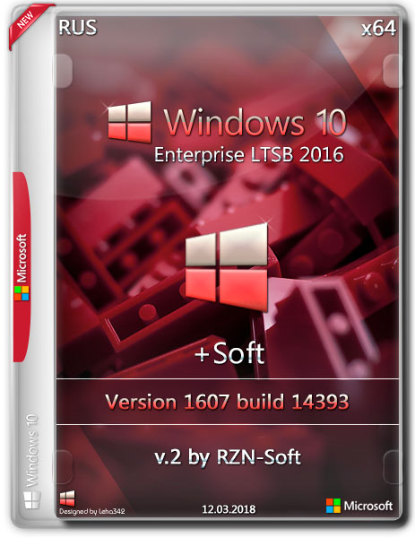 Windows 10 Enterprise LTSB x64 1607 +Soft by RZN-Soft v.2 (RUS/2018) на Развлекательном портале softline2009.ucoz.ru