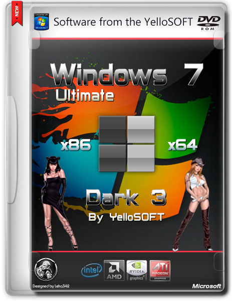 Windows 7 Ultimate SP1 x86/x64 Dark 3.0 by YelloSOFT (2014/RUS) на Развлекательном портале softline2009.ucoz.ru