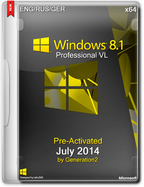 Windows 8.1 Professional VL x64 July 2014 By Generation2 (ENG/RUS/GER) на Развлекательном портале softline2009.ucoz.ru
