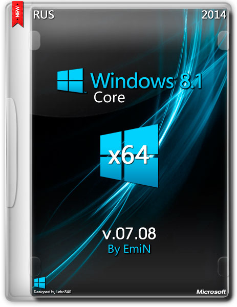 Windows 8.1 Core x64 v.07.08 by EmiN (RUS/2014) на Развлекательном портале softline2009.ucoz.ru