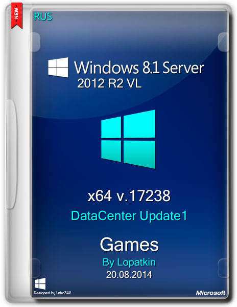 Windows 8.1 x64 Server 2012 R2 VL DataCenter v.17238 Games 08.14 (RUS/2014) на Развлекательном портале softline2009.ucoz.ru