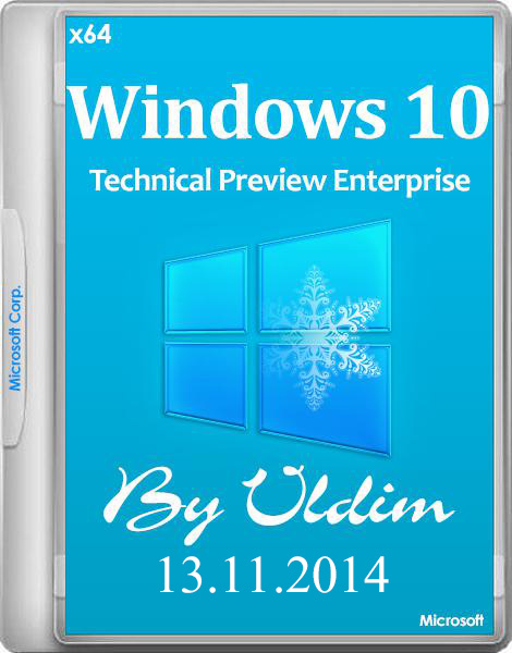 Windows 10 Technical Preview Enterprise x64 by vldim v.13.11 (2014/RUS) на Развлекательном портале softline2009.ucoz.ru