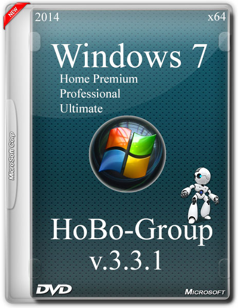 Windows 7 SP1 3in1 by HoBo-Group v.3.3.1 (x64/RUS/2014) на Развлекательном портале softline2009.ucoz.ru