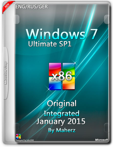 Windows 7 Ultimate SP1 x86 Integrated January 2015 By Maherz (ENG/RUS/GER) на Развлекательном портале softline2009.ucoz.ru