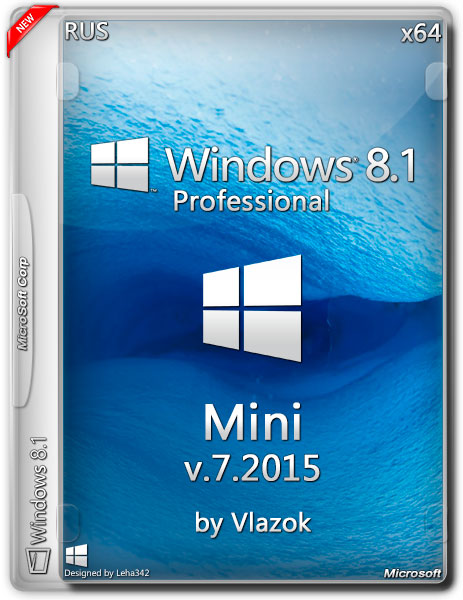 Windows 8.1 Professional x64 Mini v.7.2015 by Vlazok (2015/RUS) на Развлекательном портале softline2009.ucoz.ru