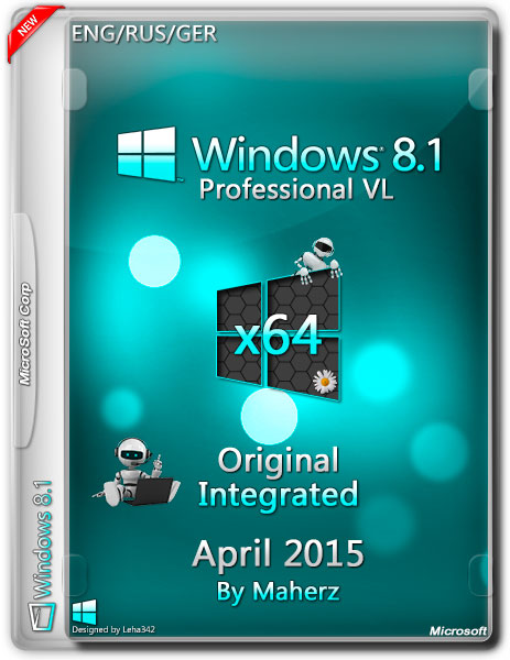 Windows 8.1 Professional VL x64 Integrated April 2015 By Maherz (ENG/RUS/GER) на Развлекательном портале softline2009.ucoz.ru