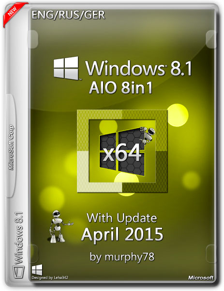 Windows 8.1 x64 AIO 8in1 With Update April 2015 by murphy78 (ENG/RUS/GER) на Развлекательном портале softline2009.ucoz.ru