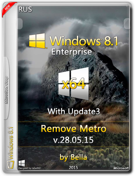 Windows 8.1 Enterprise x64 Update3 Remove Metro v.28.05.15 by Bella (RUS/2015) на Развлекательном портале softline2009.ucoz.ru